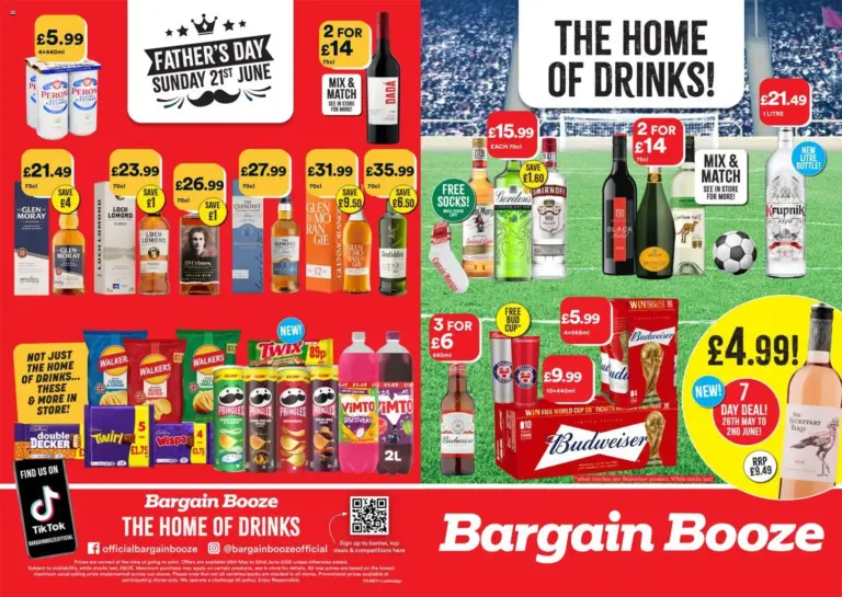Bargain Booze 26/05/2026 - 22/06/2026