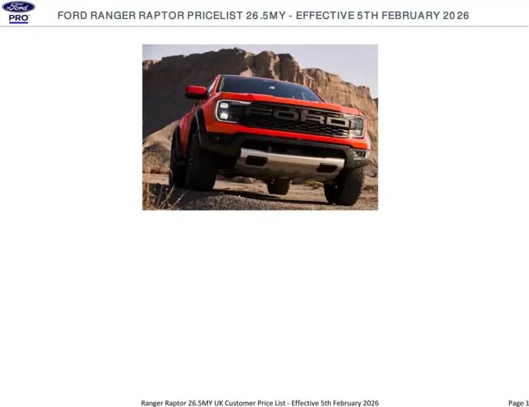 Ford Ranger Raptor